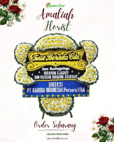 Papan Bunga Duka di Anturan